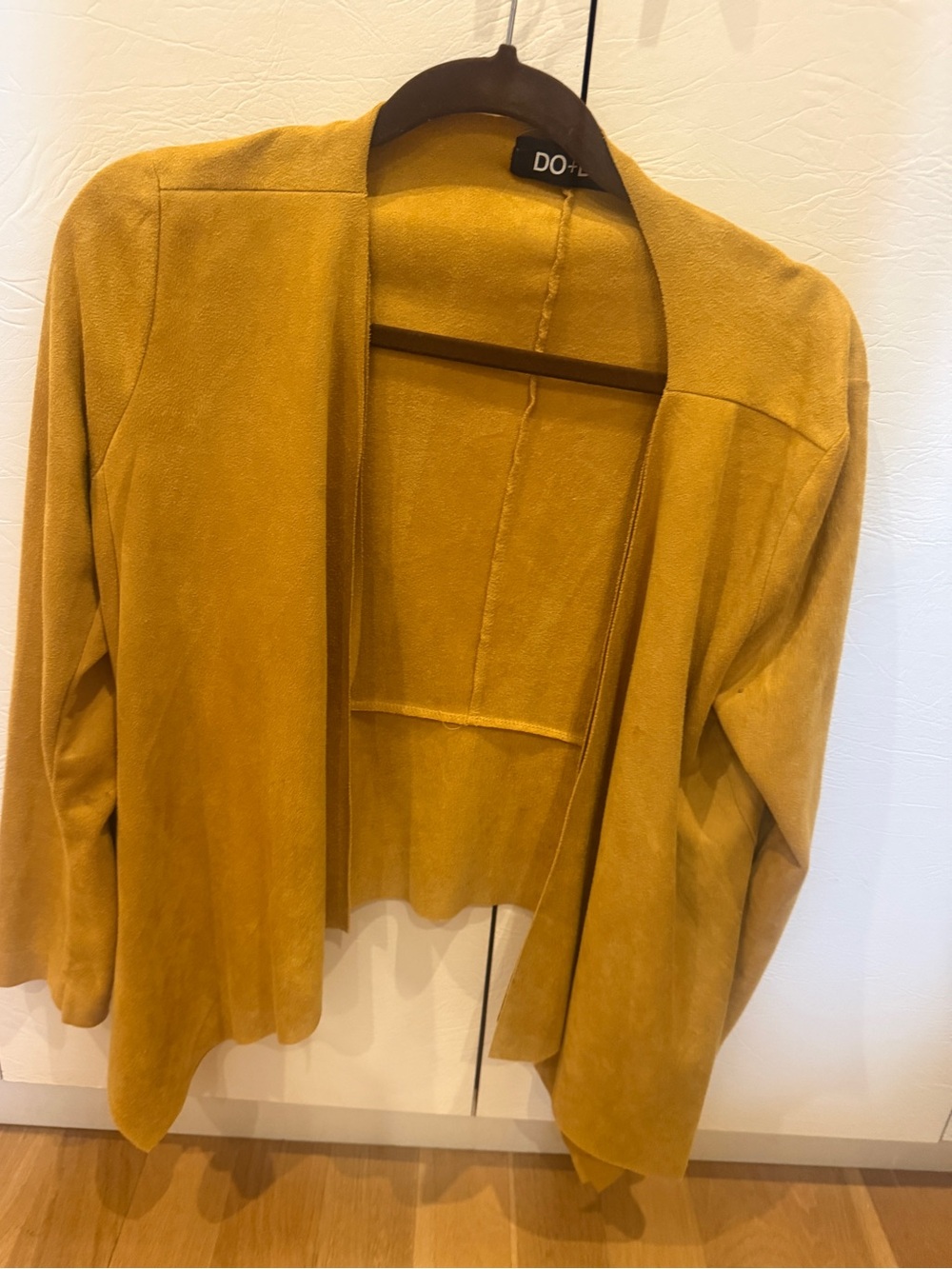 DO+BE Mustard Open-Front Blazer- size M